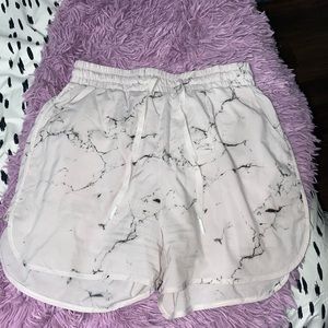 White marble buff bunny flo shorts